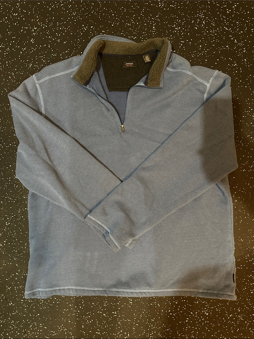 Men's Half-Zip Pullover Sweater Blue